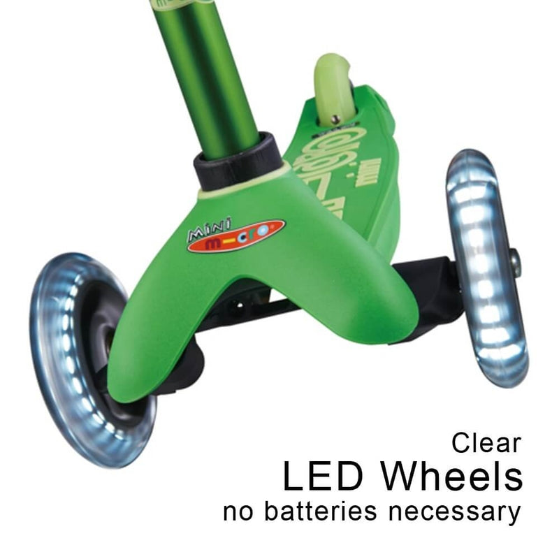 Micro Scooter 120x24 mm Clear LED Front Wheels (For Mini) - Set of 2