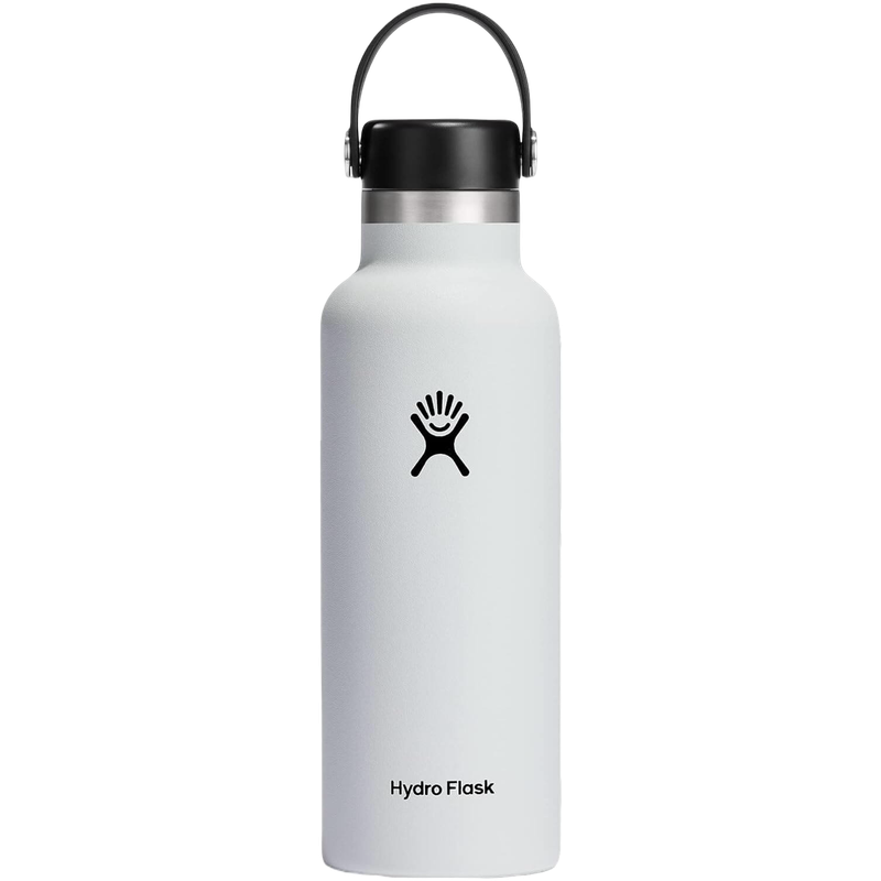 Hydro Flask Standard Mouth Stainless Steel Insulted Water Bottle -18 Oz - White