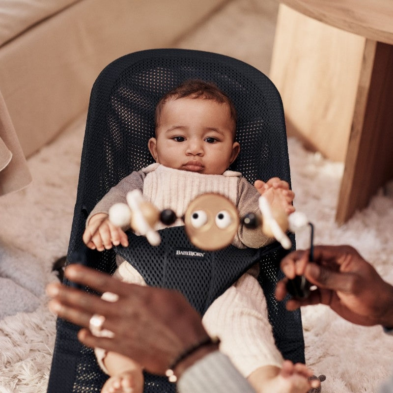 BabyBjorn Wooden Toy for Bouncer - Googly Eyes Black & White