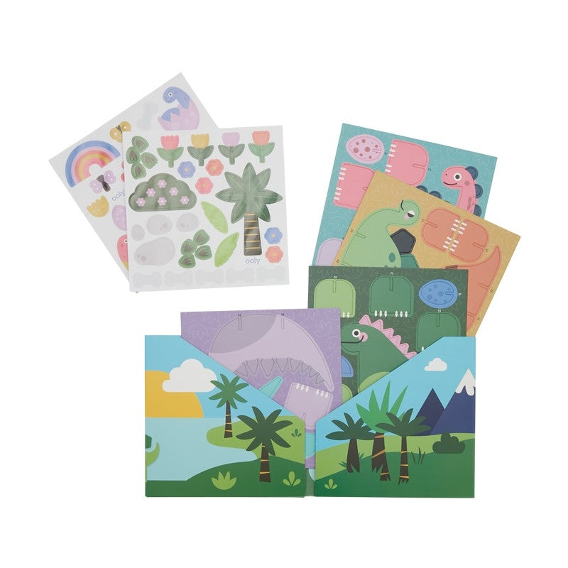 Ooly Pop! Make and Play Activity Scene - Dino Land