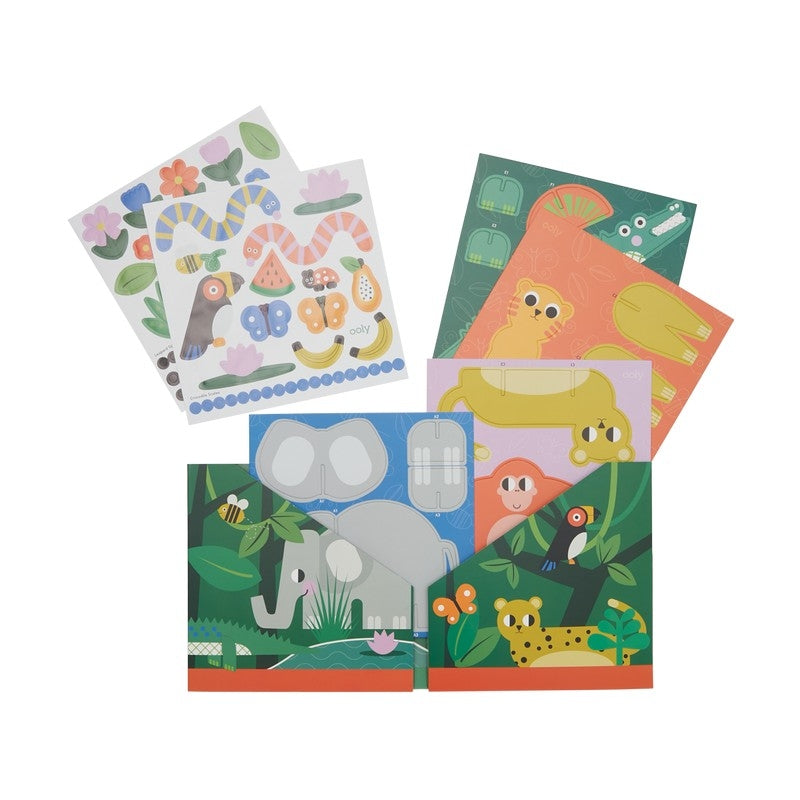 Ooly Pop! Make and Play Activity Scene - Into the Jungle