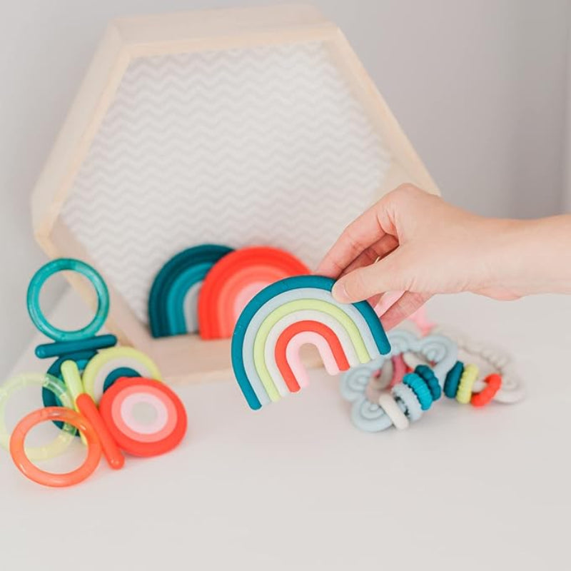 Suavinex Rainbow Silicone Teething Ring