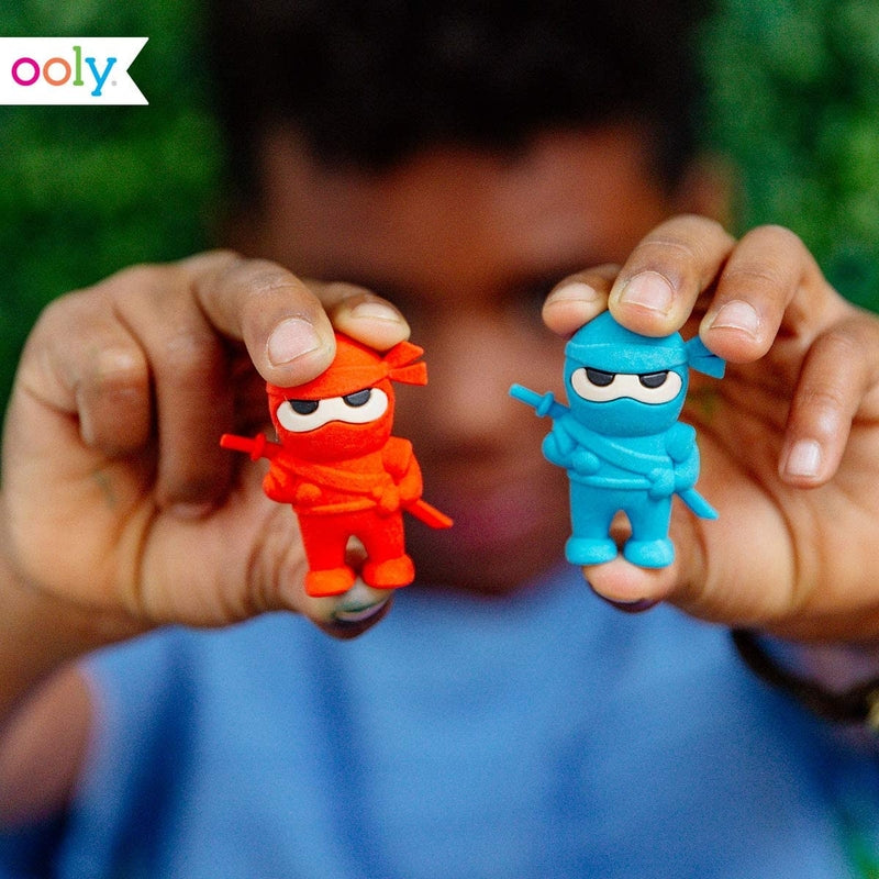 Ooly Ninja Erasers - Set of 3