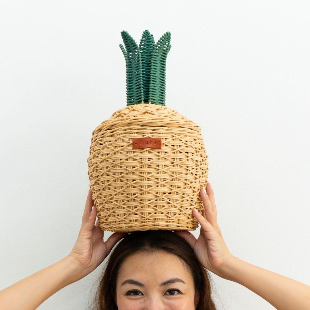 MOMIJI Pineapple Storage Basket Small - Natural