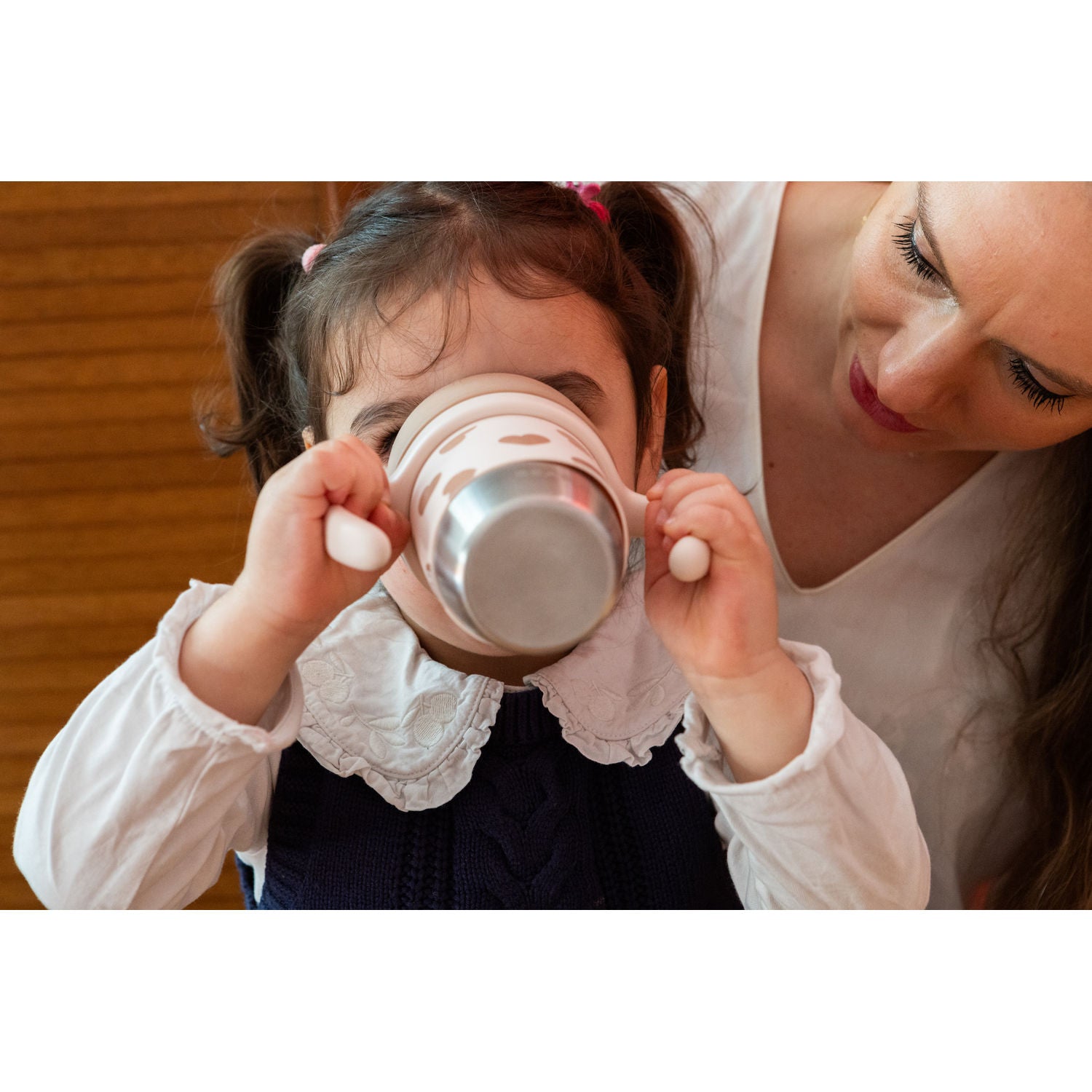 Beaba Click & Drink 360 Stainless Steel Learning Cup 240ml - Big Love