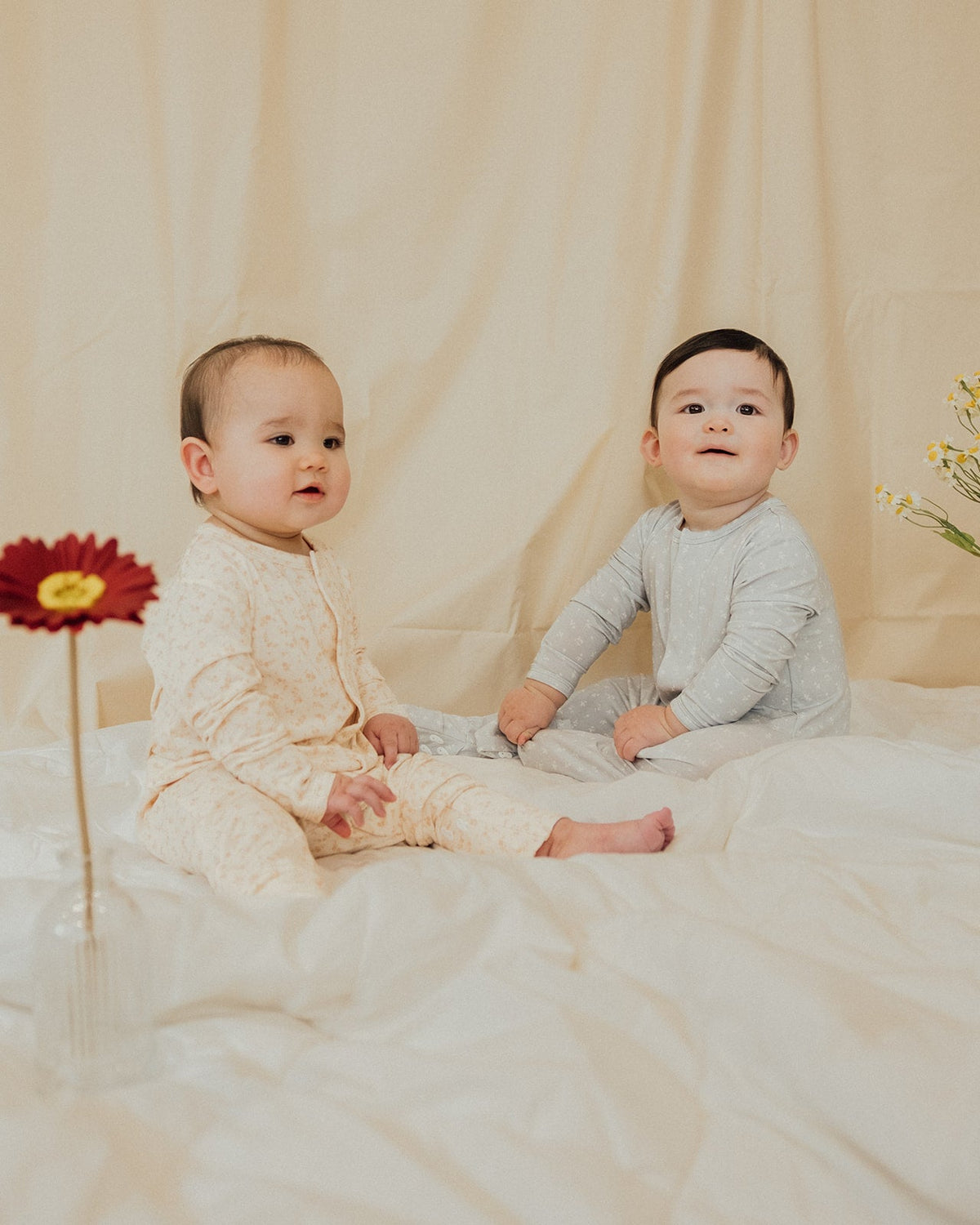 Magnetic Baby Sleepsuit - Still in Bloom