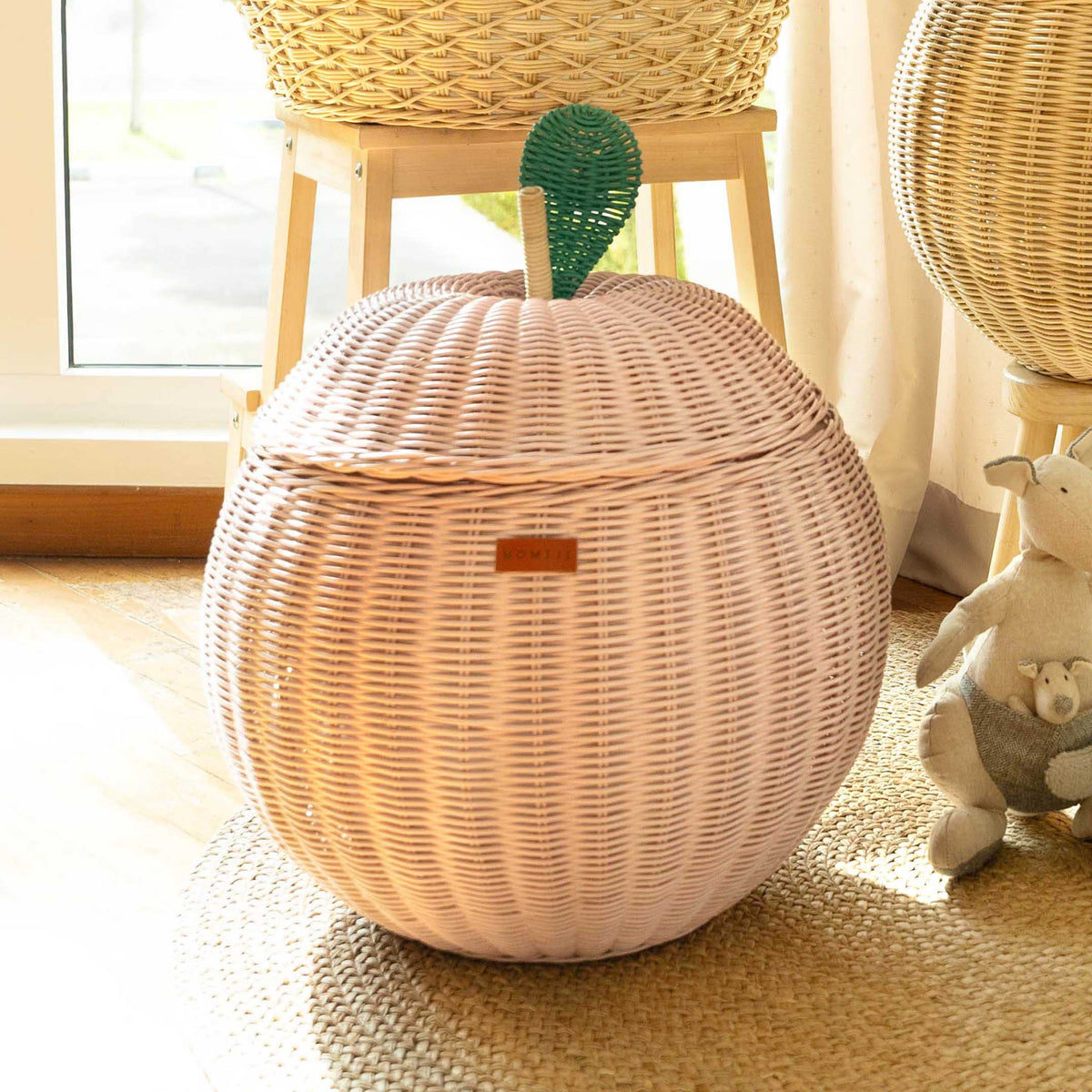 MOMIJI Apple Storage Basket Large - Pink