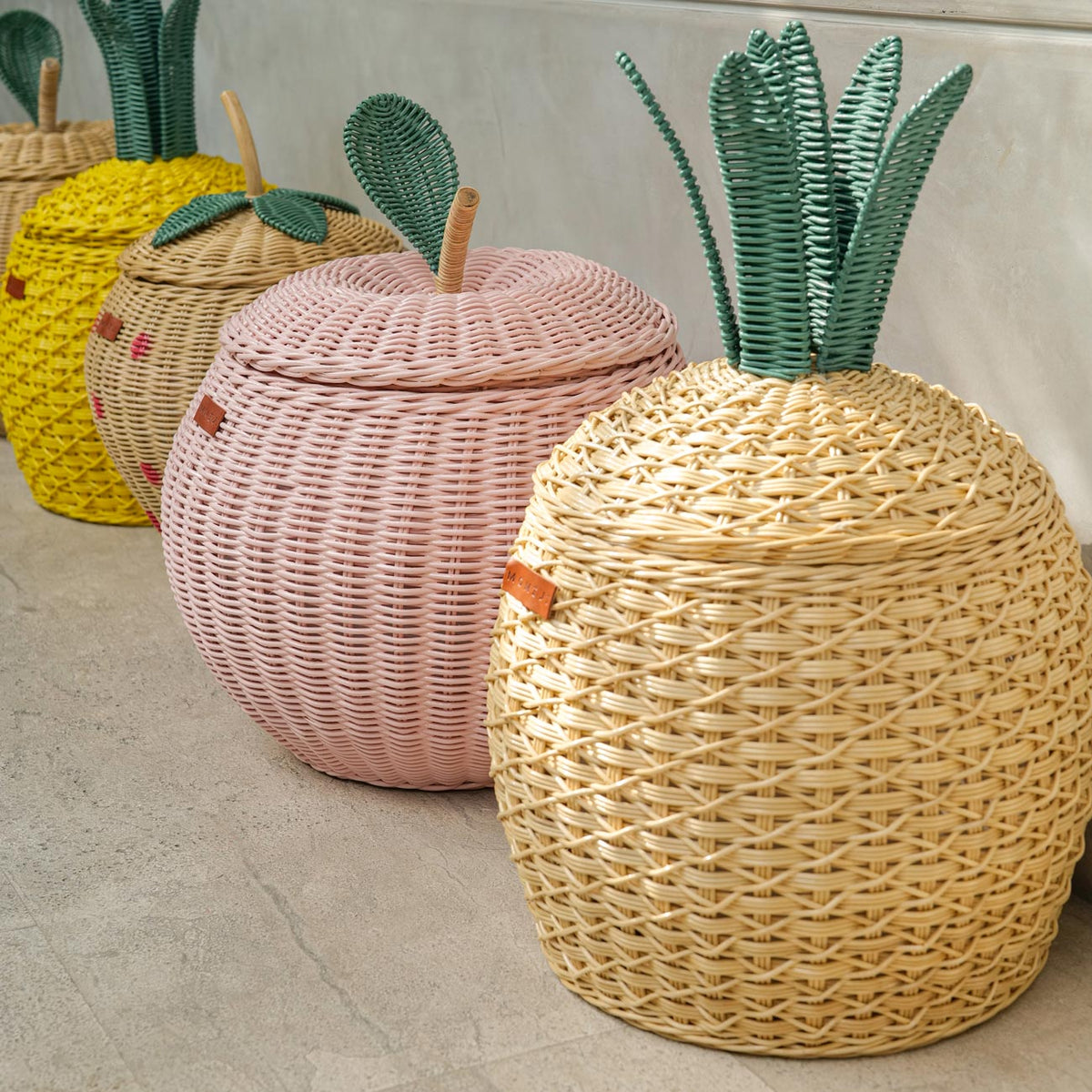 MOMIJI Pineapple Storage Basket Medium - Natural