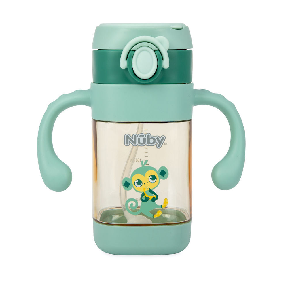 Nuby No Spill Flip-It Cup - 300ml - Monkey