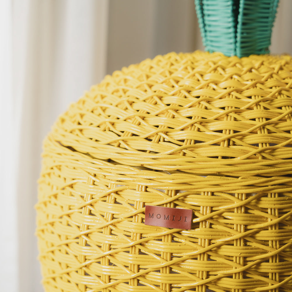 MOMIJI Pineapple Storage Basket Large - Yellow