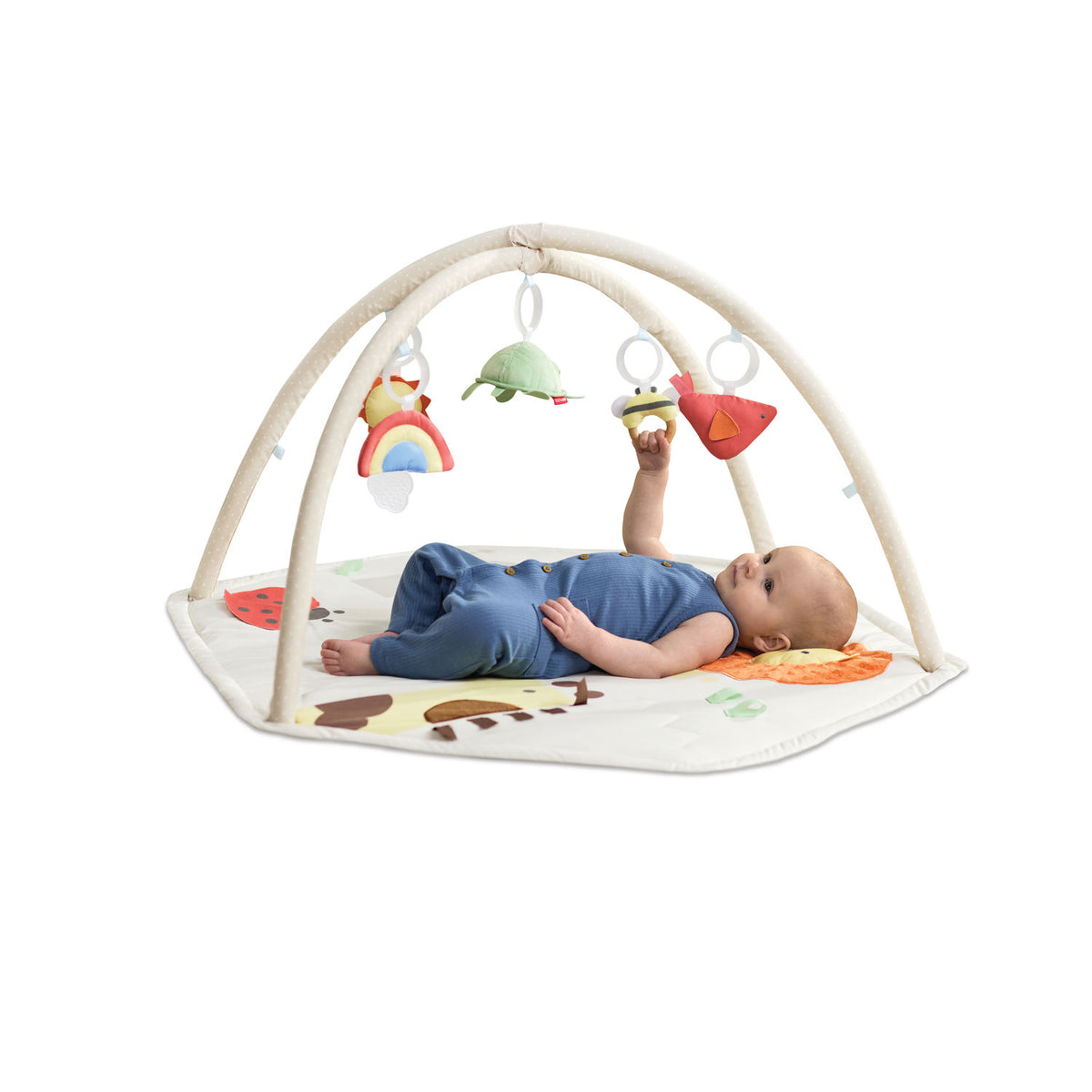 Skip Hop Geometric Wonders Activity Gym (With Crocodile Tummy Time Mirror)