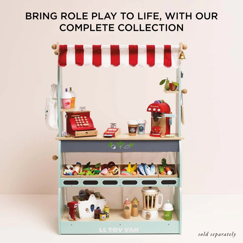 Le Toy Van Wooden Market Crate - Orchard Fruits