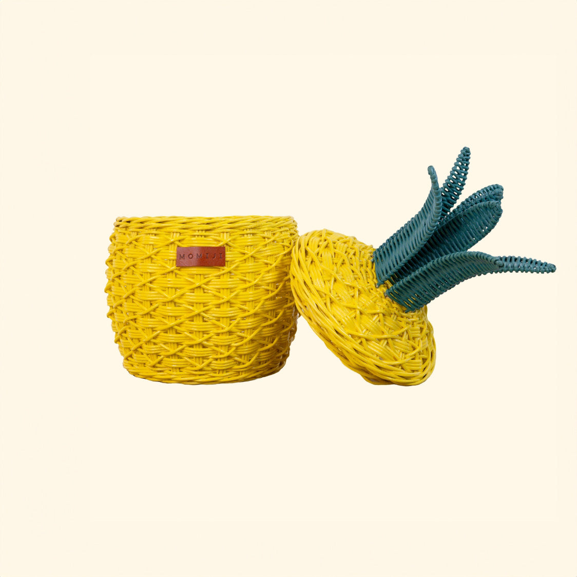 MOMIJI Pineapple Storage Basket Small - Yellow