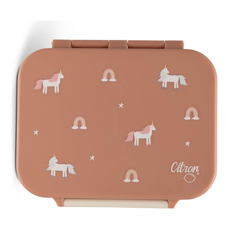 Citron Absolut Tritan Snackbox with 3 Compartments - Unicorn
