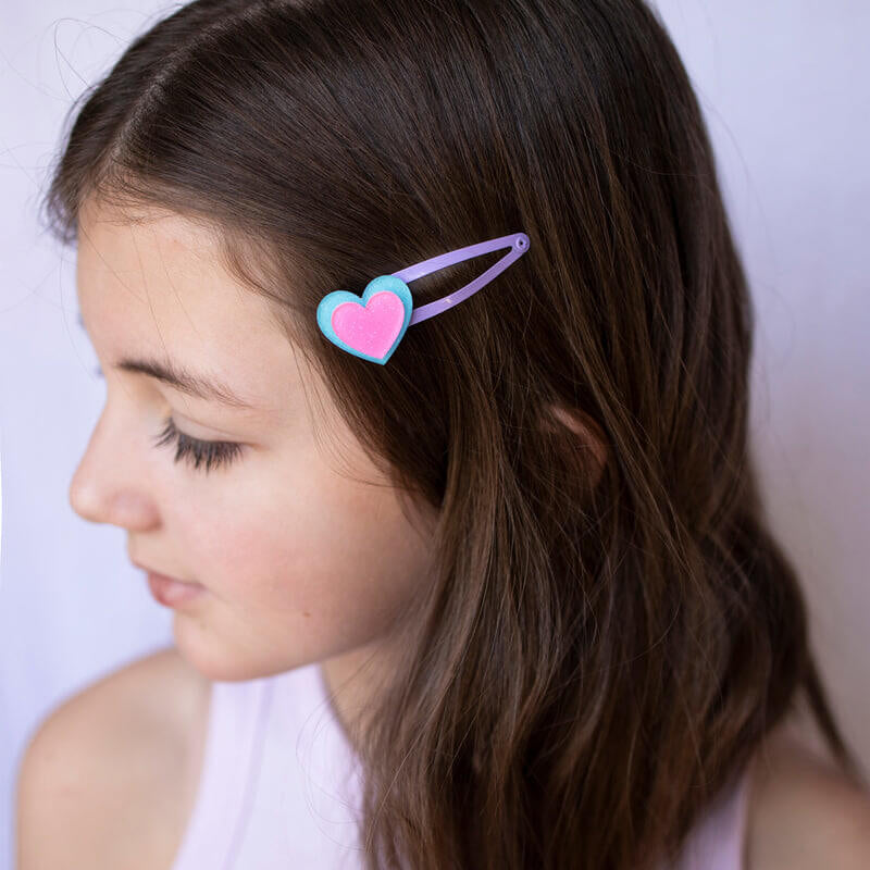 Calico Sun Alexa Hair Clips - Heart