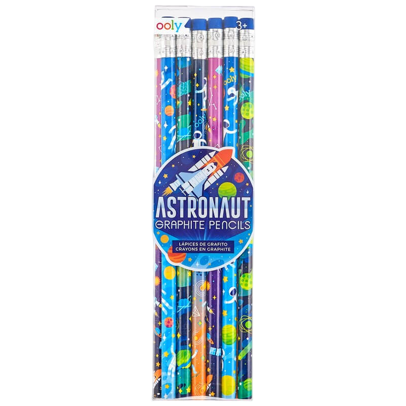 Ooly Astronaut Graphite Pencils - Set of 12