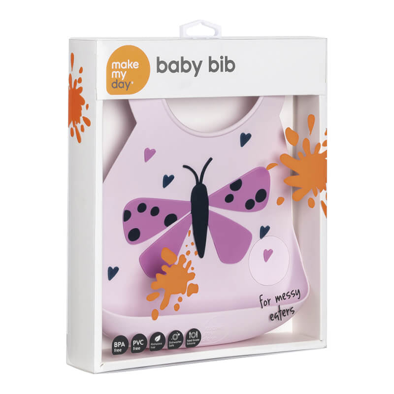 Make My Day Baby Bib - Butterfly