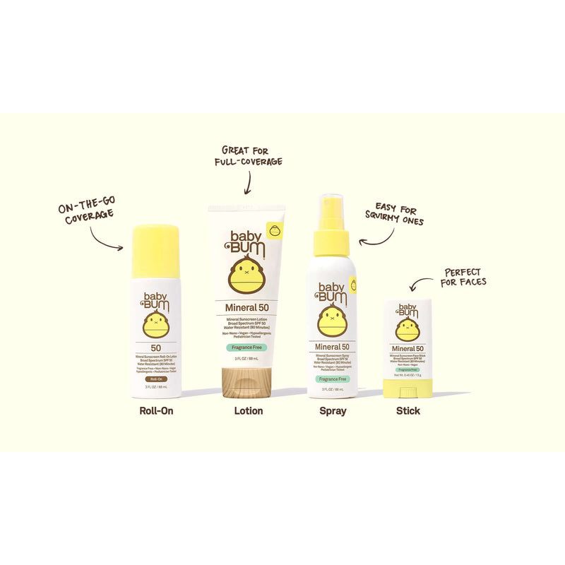 Sun Bum Baby Bum SPF 50 Mineral Spray (3 FL Oz / 88ml)