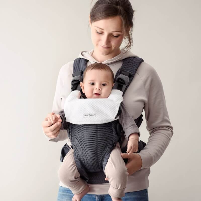 BabyBjorn Bib for Baby Carrier Harmony - White
