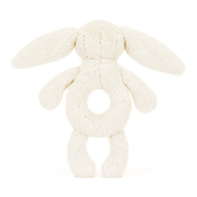 Jellycat Bashful Baby Cream Bunny Ring Rattle 18cm x 8cm x 2cm