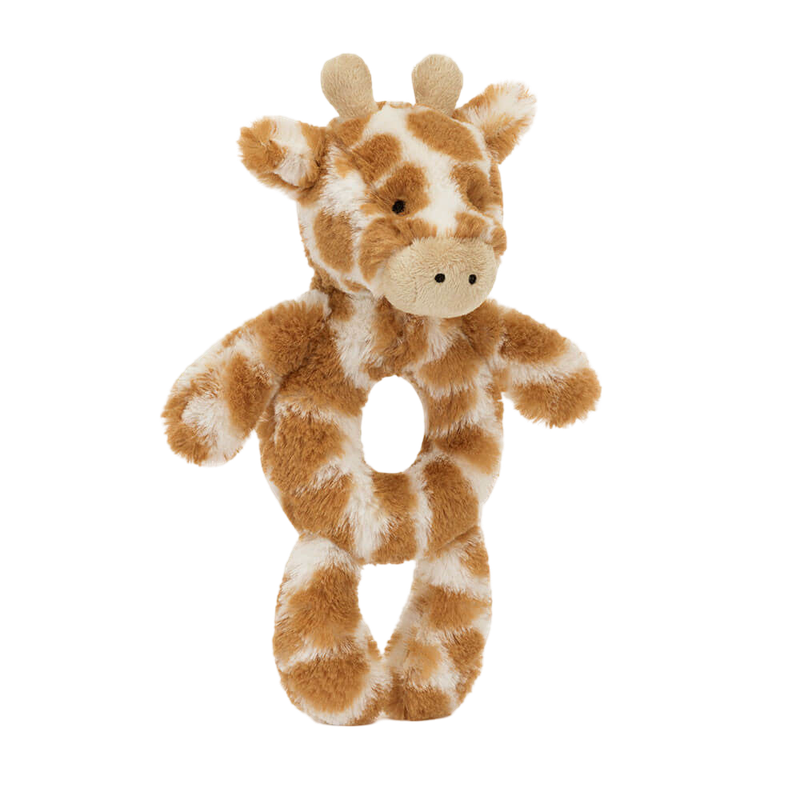 Jellycat Bashful Giraffe Faux-fur Rattle 18cm