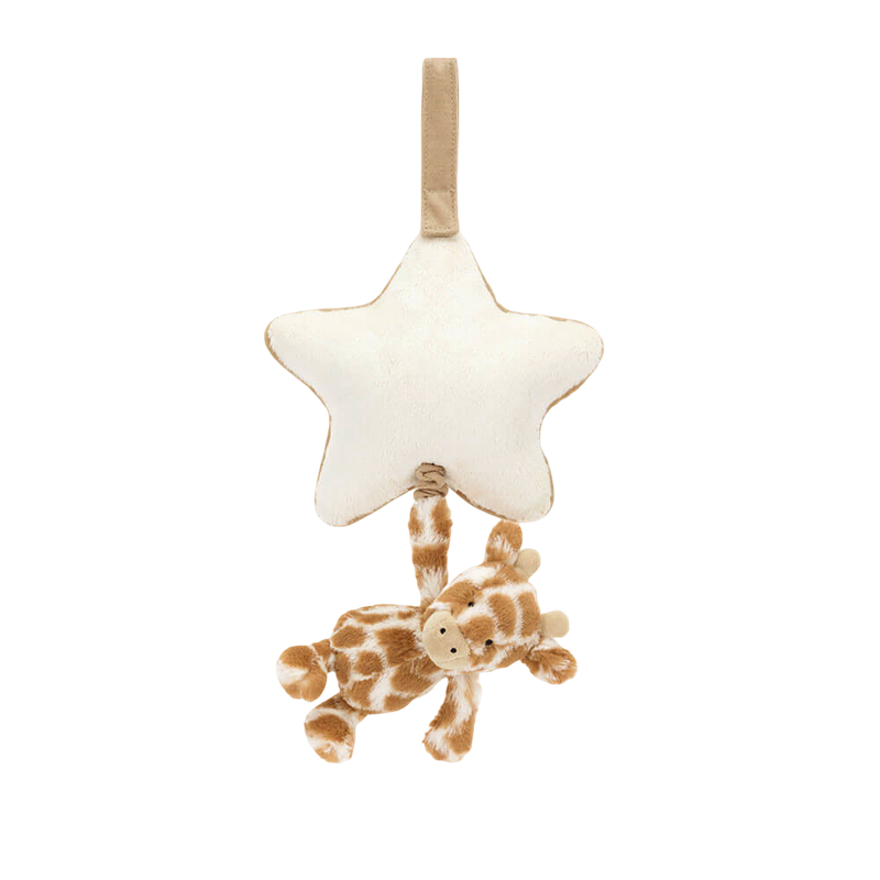 Jellycat Bashful Giraffe Woven Musical Toy 30cm