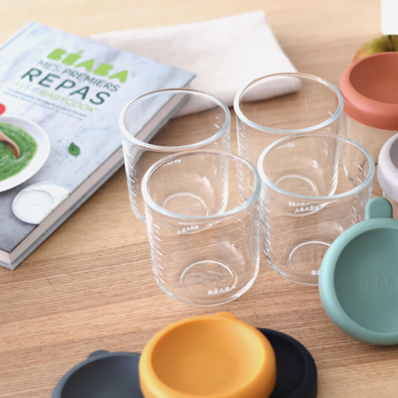 Beaba Glass & Silicone Containers 6 Pack - 250ml