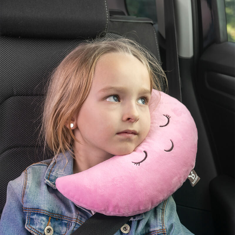 BenBat Mooni Seat Belt Head Support - Pink