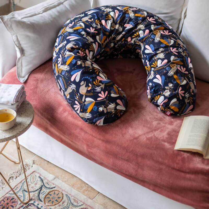 Red Castle | Cocoonababy Big Flopsy Maternity and Nursing Pillow - Jersey Lorena