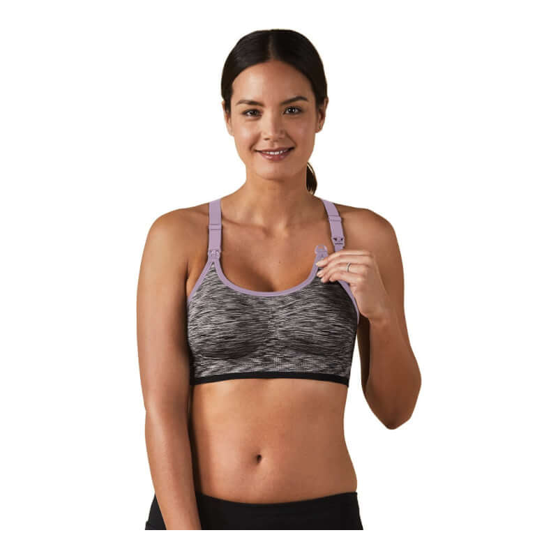 Bravado Designs Body Silk Seamless Rhythm Nursing Bra - Black Spacedye