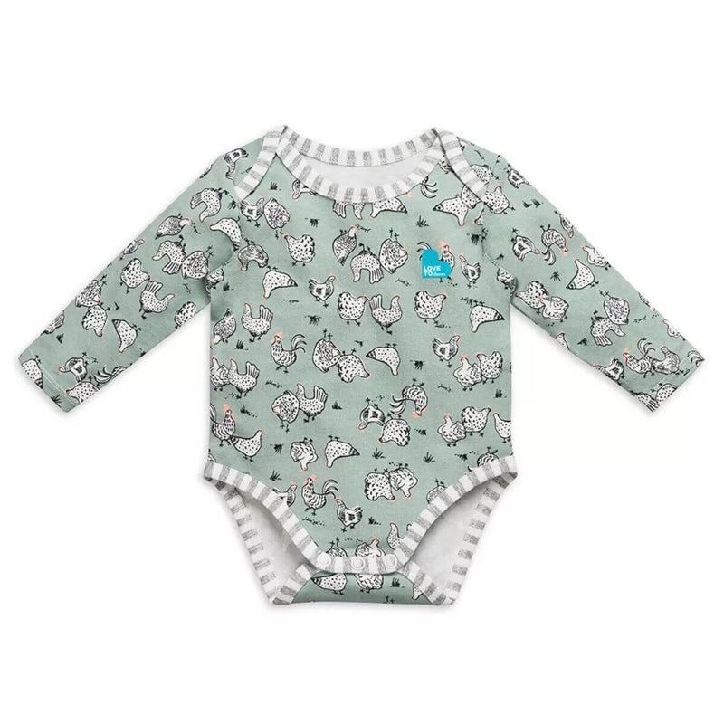 Love to Dream Long Sleeve Bodysuit - Chicken Run Olive - 1.0 Tog