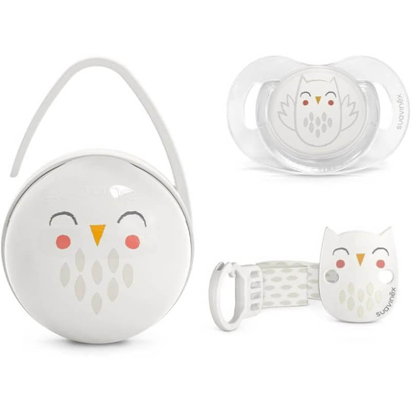 Suavinex Bonhomia Owl Baby 4 Piece Gift Set - Beige
