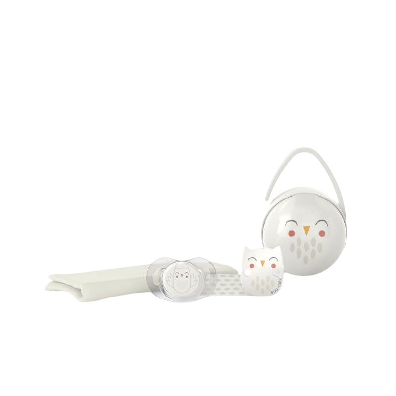 Suavinex Bonhomia Owl Baby 4 Piece Gift Set - Beige