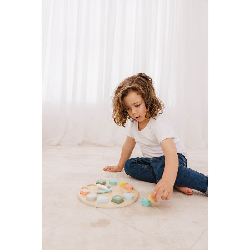 Bubble Wooden Learning Clock