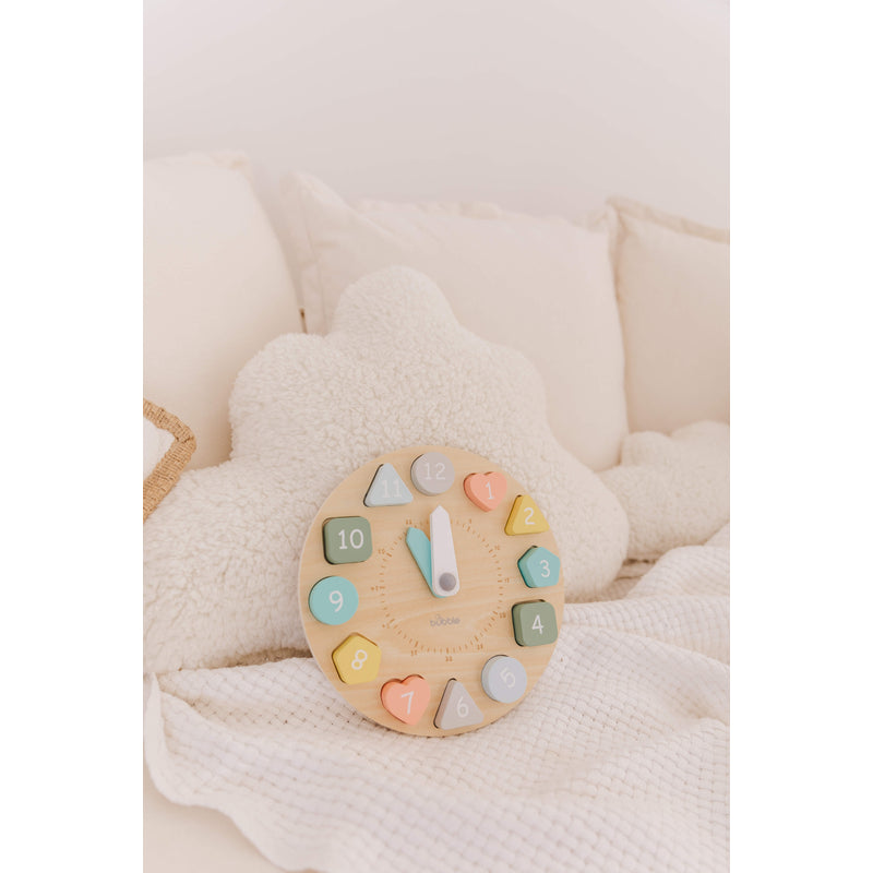 Bubble Wooden Learning Clock