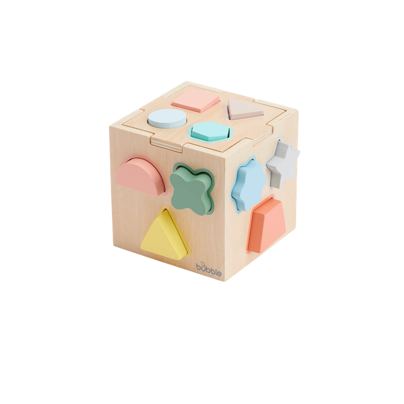 Bubble Wooden Shape Sorting Cube