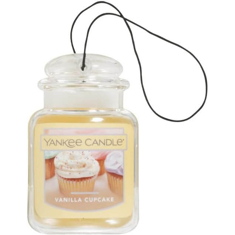 Yankee Candle Car Air Fresheners, Ultimate 3-pack Hanging Car Jar (Vanilla Cupcake / Black Cherry / Home Sweet Home)