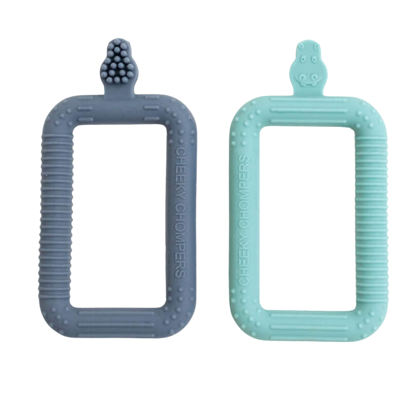 Cheeky Chompers Flexi-Brush - Babys Starter Toothbrush 2-Pack