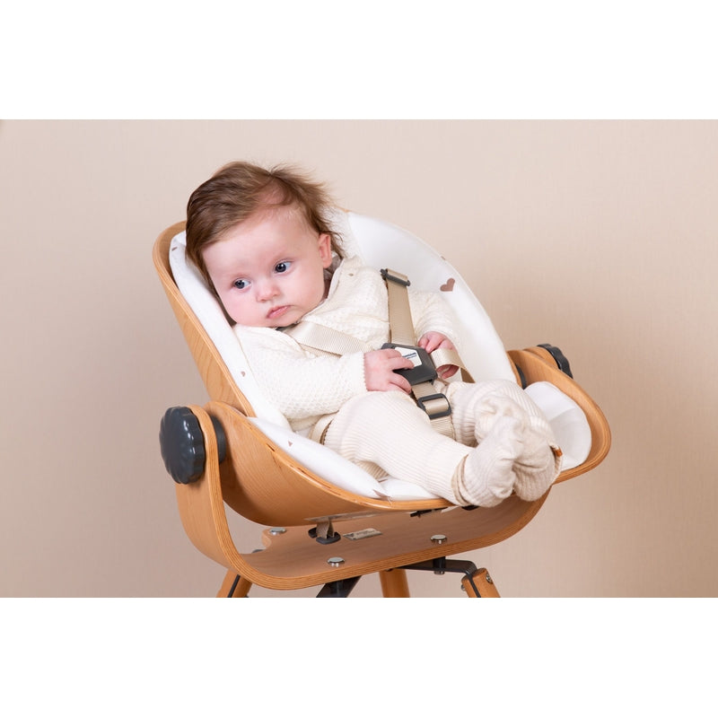 Childhome Evolu Newborn Seat Cushion - Jersey, Hearts
