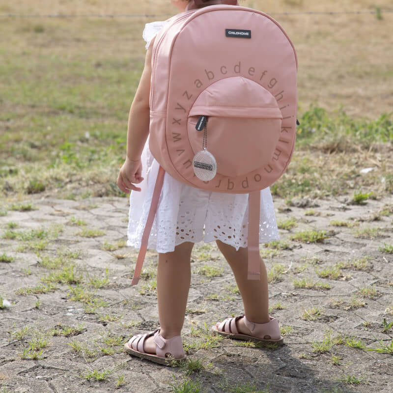 Childhome Kids School Back Pack Big ABC - Pink/Copper