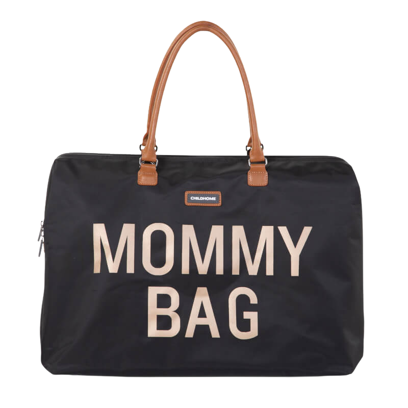 Childhome Mommy Nursery Bag - Black/Gold