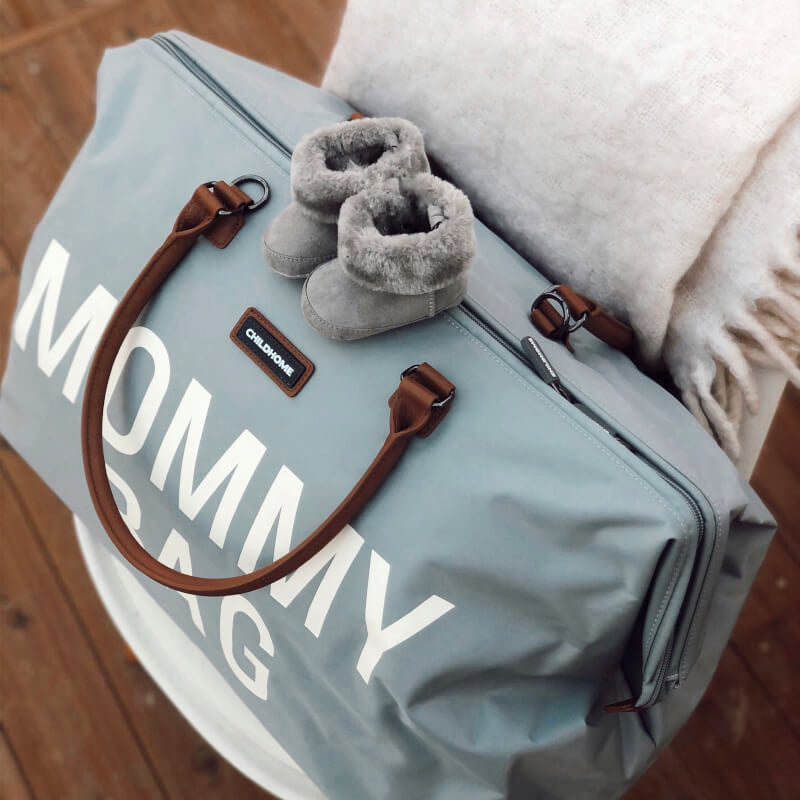 Childhome Mommy Nursery Bag - Grey/Off White