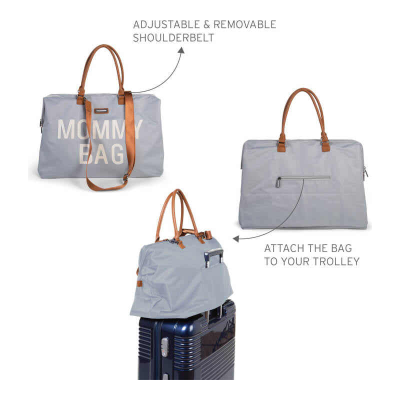 Childhome Mommy Nursery Bag - Grey/Off White
