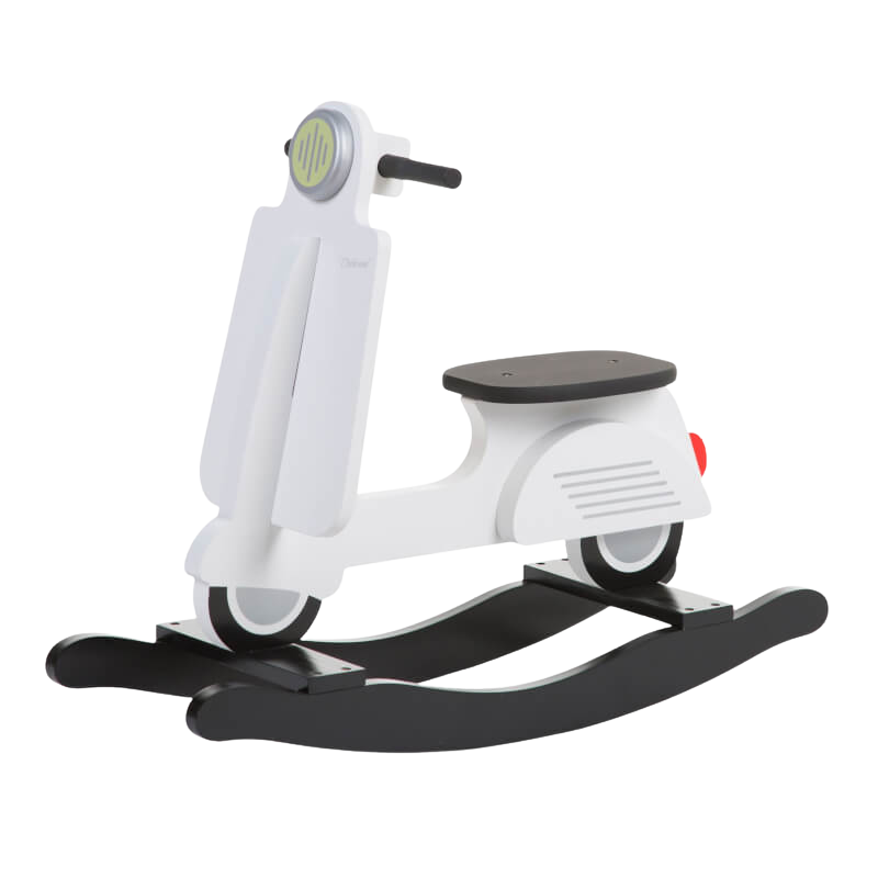 Childhome Rocking Scooter - White / Black
