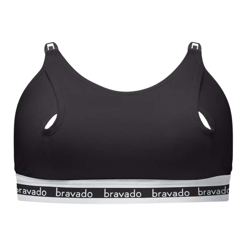 Bravado Designs Clip and Pump Sustainable Hands-Free Nursing Bra Accessory - Black