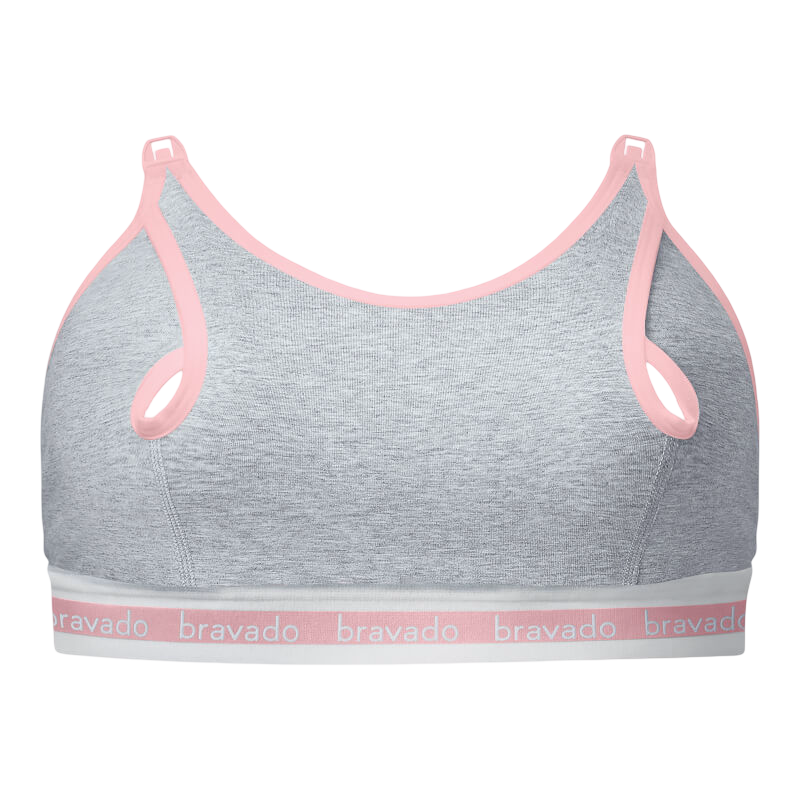 Bravado Designs Clip and Pump Sustainable Hands-Free Nursing Bra Accessory - Dove Heather