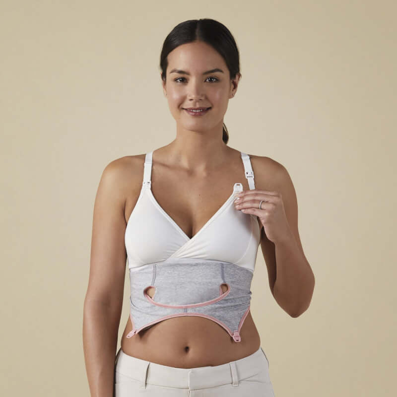 Bravado Designs Clip and Pump Sustainable Hands-Free Nursing Bra Accessory - Dove Heather