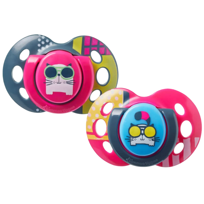 Tommee Tippee Closer to Nature Air Soother 18-36m (Twin Pack) - Pink