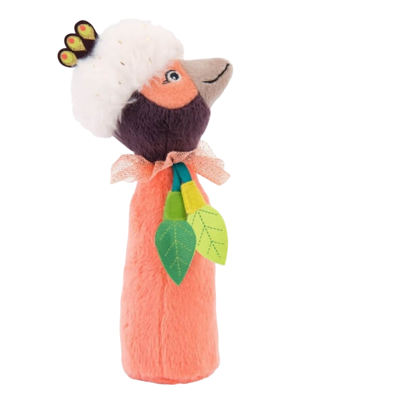 Moulin Roty Dans La Jungle Paloma Squeaky Rattle 16.5cm