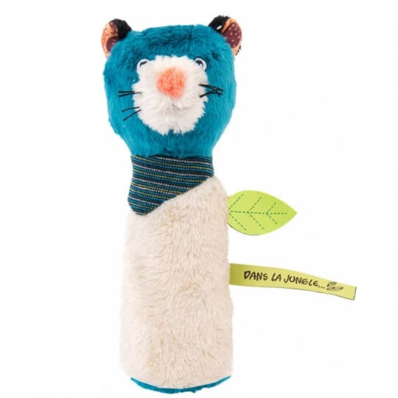 Moulin Roty Dans La Jungle Zimba Squeaky Rattle 16.5cm